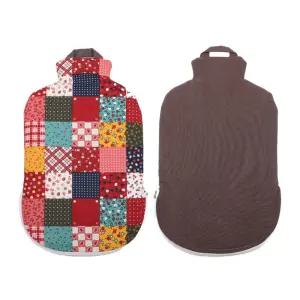 파쉬 커버만-보온물주머니 퀼트모자이크패턴 면커버 (2L용)