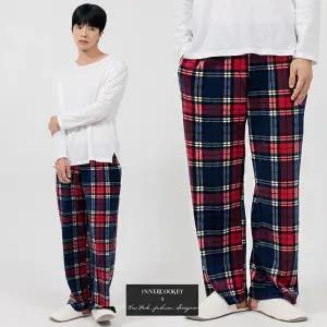 이너쿠키 남자 수면 바지 밍크 극세사 울트라 기모 겨울 잠옷 남성 파자마 MHP4852
