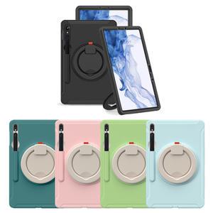 갤럭시탭 S10FE S9FE S9 S8 S7 케이스 마카롱 아머 범퍼 갤탭 손잡이 회전형 세로거치가능
