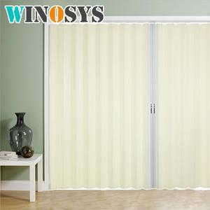 자바라 홀딩도어 접이식문 자바라문 칸막이 커튼 이중겹아이보리