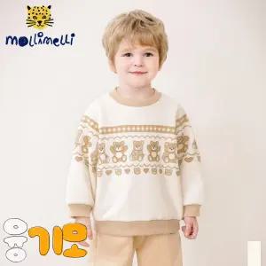 [몰리멜리] 쿠키곰곰융기모맨투맨티셔츠