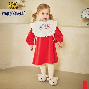 [몰리멜리] 깡총베스트세트벨로아원피스