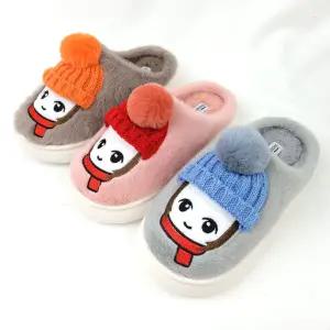 순이의신발장 발편한 쿠션 미끄럼방지 가벼운 퍼 겨울 여성 방한 털 슬리퍼 사무실 신발