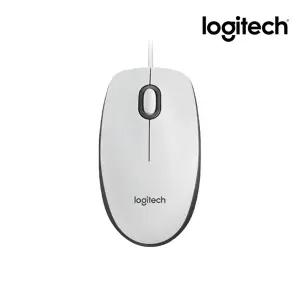 [국내정품] 로지텍코리아 M100r 화이트 USB 유선 마우스 좌우대칭형 디자인으로 왼손잡이도 사용가능/KH