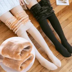 슬림 퍼 안감 따뜻한 겨울 레깅스 스타킹