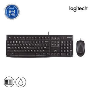 로지텍코리아 공식 MK120 콤보 키스킨포함 유선 키보드 마우스 세트