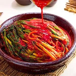 전라도식 대용량 파김치 2kg 국산 갓김치 총각김치 알타리 총각무