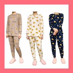 꿀벌 여성 홈웨어 파자마 실내복 짱구잠옷 짱구잠옷 파자마 피치잠옷 홈웨어 실내복 주니어잠옷 여성