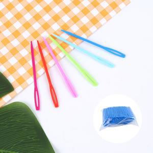플라스틱 돗바늘 7cm 1000P 돗바늘 뜨개 플라스틱 질부자재 공예 위빙 재료 안전바늘 옷수선