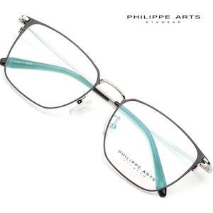필립아츠 안경테 PA3016D C2 초경량 실테 가벼운 사각 실버