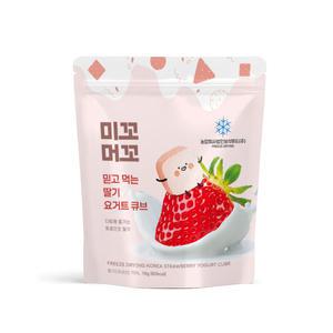 미꼬머꼬 동결건조 100% 요거트 큐브 동결건조 딸기 아이간식 과자