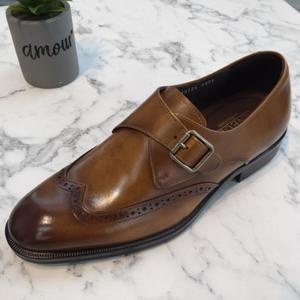 남성 경량 발편한 구두 수제화 끈 없는 몽크 스트랩 천연 소가죽 따라올수 없는 퀄리티 발볼이 특별히 넓으신분들은 문의로 남겨주세요