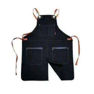 Q 아티스트 앞치마 특대 검정 면 78x102 AP-XL-BK 산돌