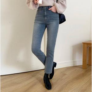 웜 일자 기모 데님 / 국내생산 소량 재고 원가이하 땡처리