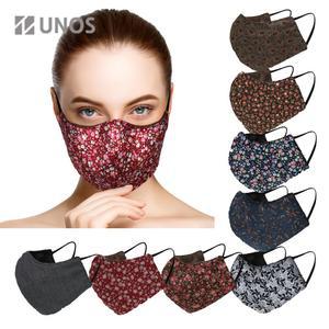 [블루마켓]우노스 입체 기모 마스크(일반형) 국산 방한용품 방한대 방한마스크 겨울마스크 꽃무늬마스크 여