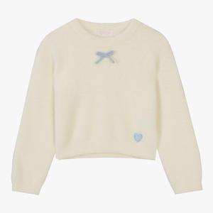 [로엠걸즈] 밍크사 리본 스웨터 RGKA24W2P