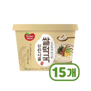 진한사골 쌀떡국 용기컵 151g x 15개