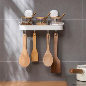 타일리 오키로 후크(5kg) 조미료 선반 푸시형 흡착식 무타공 주방 수납 정리 용품 소품