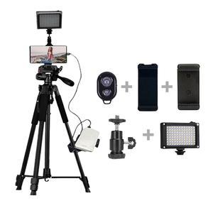 아프리카BJ 스마트폰 삼각대 유튜브 LED 촬영조명세트 스마트폰삼각대 방송촬영삼각대 조명삼각대