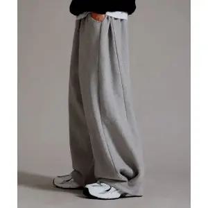 라이크더모스트트레이닝팬츠 커플 밴딩 츄리닝 와이드 그레이 남녀공용 기모 봄 가을 겨울 운동 바지 RB227