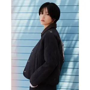 [폴햄](천안아산점)여성 다이아 퀼팅 카라 크롭 경량 점퍼