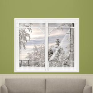 방풍비닐 창문용 대형(200x165cm) 방풍막 바람막이 창문커튼