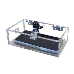 아크릴 투명 보관함 핸드폰 잠금장치 중독 자제력 열쇠