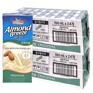 아몬드브리즈 오리지널 190ml x 48팩 고단백 아몬드유