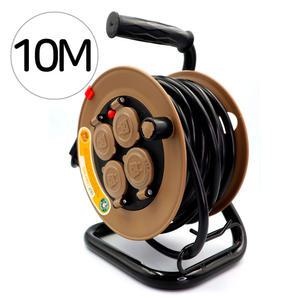 코드릴선 러그박스 10M 3구 USB형 LUG-24BUP-A USB2포트 캠핑 휴대용 연장선 리드선 전기선