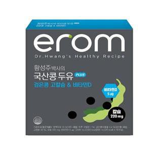 [이롬] 황성주 국산콩 검은콩 고칼슘  비타민D 두유 190ml  x 64개