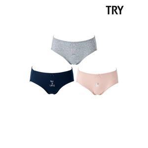 [TRY]여성 미디 팬티 3매_P330143222