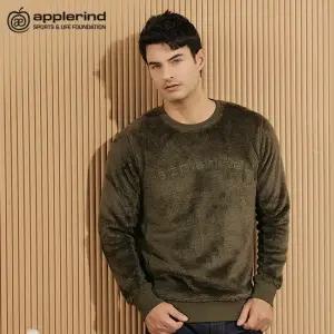 애플라인드 21FW 남성 플리스 맨투맨 (카키)MA21-MT403