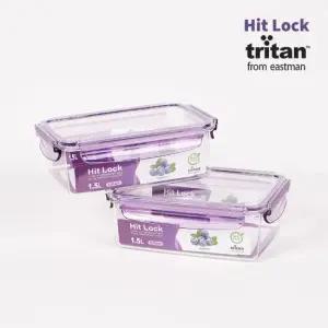에코센스 히트락 올트라이탄 밀폐용기 직사각 1500ml 2개