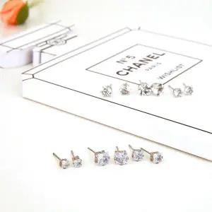 [nomajin_life]심플한 데일리 큐빅하나 기본세트 귀걸이 35m