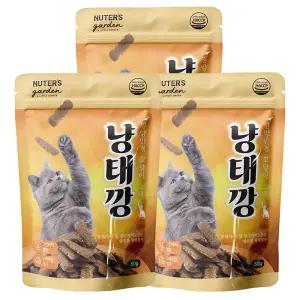 누터스가든 냥태깡 고양이간식 이빨과자 오메가3 유리너리 50g x 3개