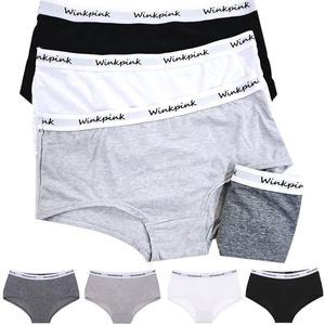 4종 숏 드로즈 면 팬티세트 여중생 중학생 고등학생 사각팬티 입학선물