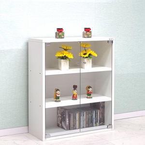 드림퍼니처 모던696 유리문 깊이24cm 3단 DVD수납장 2단 장식장 피규어진열장 소품장 틈새장 다용도 책장 공간박스