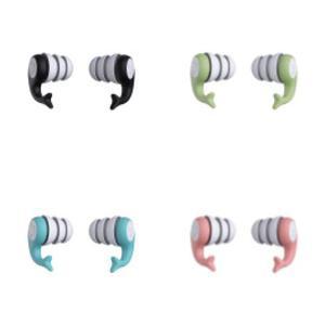 비행기 소음방지 차단 귀마개 블랙 실리콘 수면 이어플러그 군인 사격 귀마개