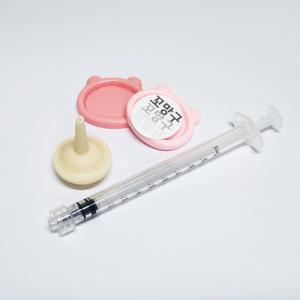 꼬망구 크레스티드게코 피딩세트 크레 피딩 실리콘 주사기 도마뱀 파충류 베이비 밥그릇