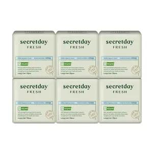 [시크릿데이]시크릿데이 프레쉬 유기농 비건 롱라이너 20p X 6팩