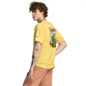 테슬라 남성 레터링 래쉬가드 반팔 티셔츠