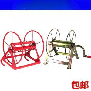 샤워물총 농업호스 노란색 세트 롤러 걸이형 호스감기 농장 정리대 워터 감기 호스릴