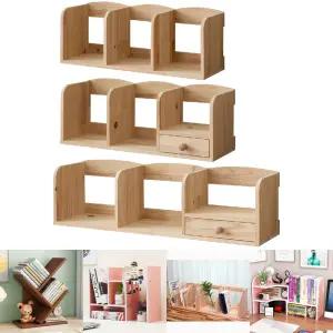 원목드림책꽂이60-일반형(3번)/나무/목재/책꽂/책장/책꽂이/데스크/선반/소형/간이/수납/책상위/책상용