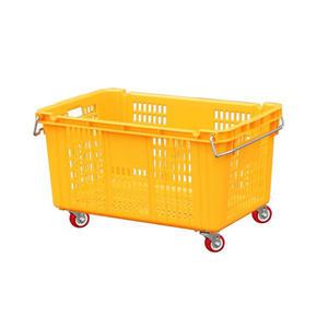 바퀴달린 플라스틱 사각 바구니 운반용 이사박스 특대형 카트