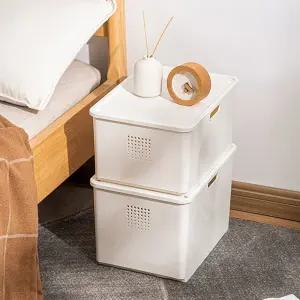 뚜껑있는 팬트리정리함 넓은 소형 1개/바구니/커피/프라스틱/탕비실/미니/보관/이삿짐/정리/대형/멀티