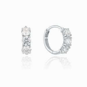 [로이드](마산점)14K 쓰리 스톤 다이아몬드 원터치 귀걸이 LOFP3017D