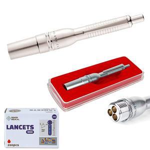 [태리]삼침 무통 채혈기(3구 사혈기)+채혈침200개 부항 수지침 손따는침 병원 한의원 약국