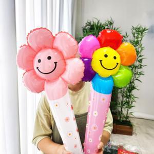대형 스마일 풍선스틱 꽃풍선 응원봉 파티 행사 소풍 공연 학예회 개업 졸업식 이벤트