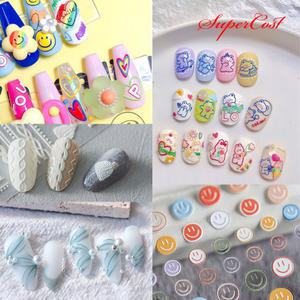 네일아트 5D 입체 리얼 엠보 도톰 스티커 18종