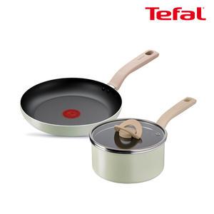 테팔 인덕션 세이지 쿡 2종(후라이팬24+편수18)